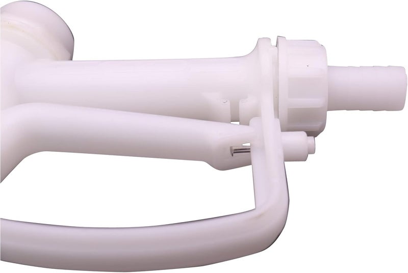 MENAITEK 1" Barb Plastic Manual Nozzle with 0.7(18mm) Inch Stainless Steel Spout Diesel Exhaust Fluid (DEF)/Antifreeze Nozzle for Water, Ethanol, Methanol Blend, Diesel, and Industrial Dispensing - Image 2